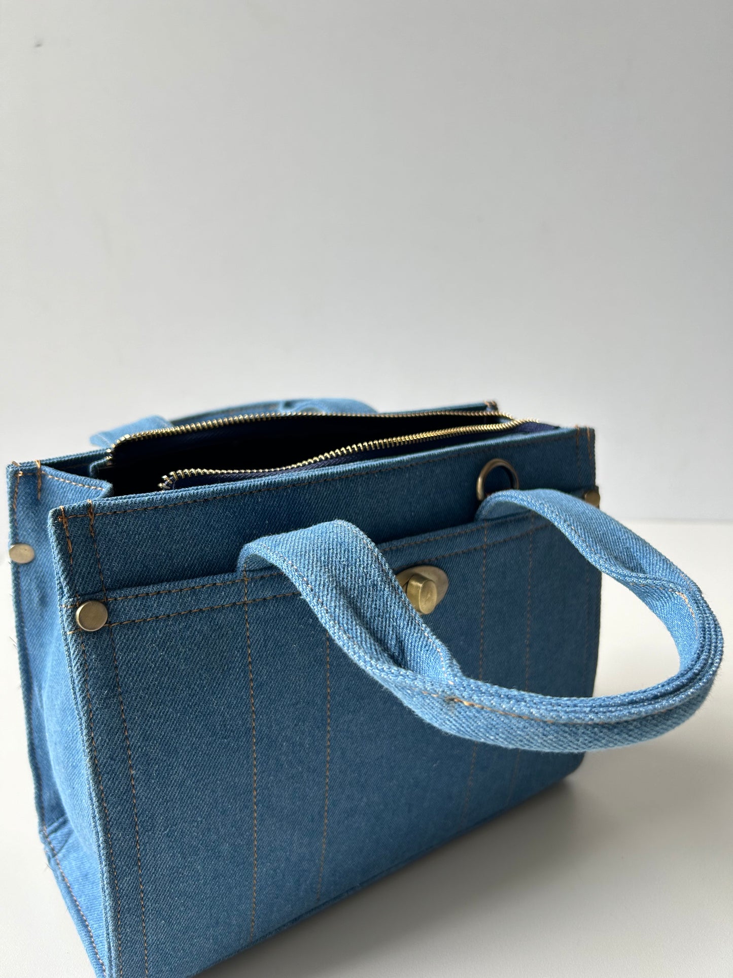 Swirly Denim Bag