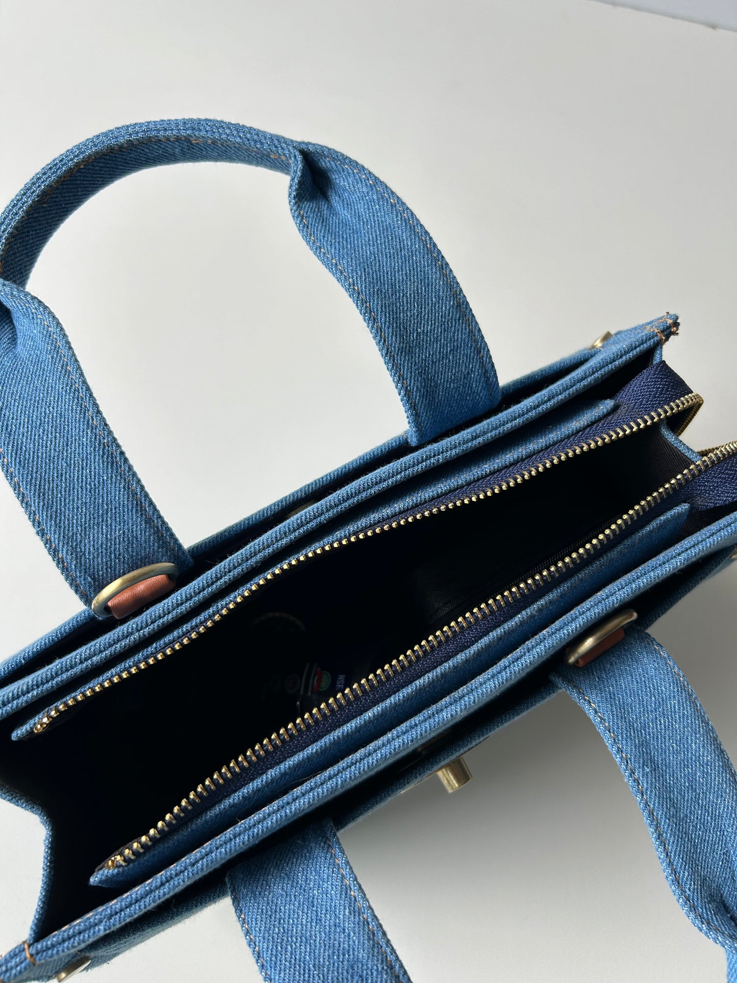 Swirly Denim Bag