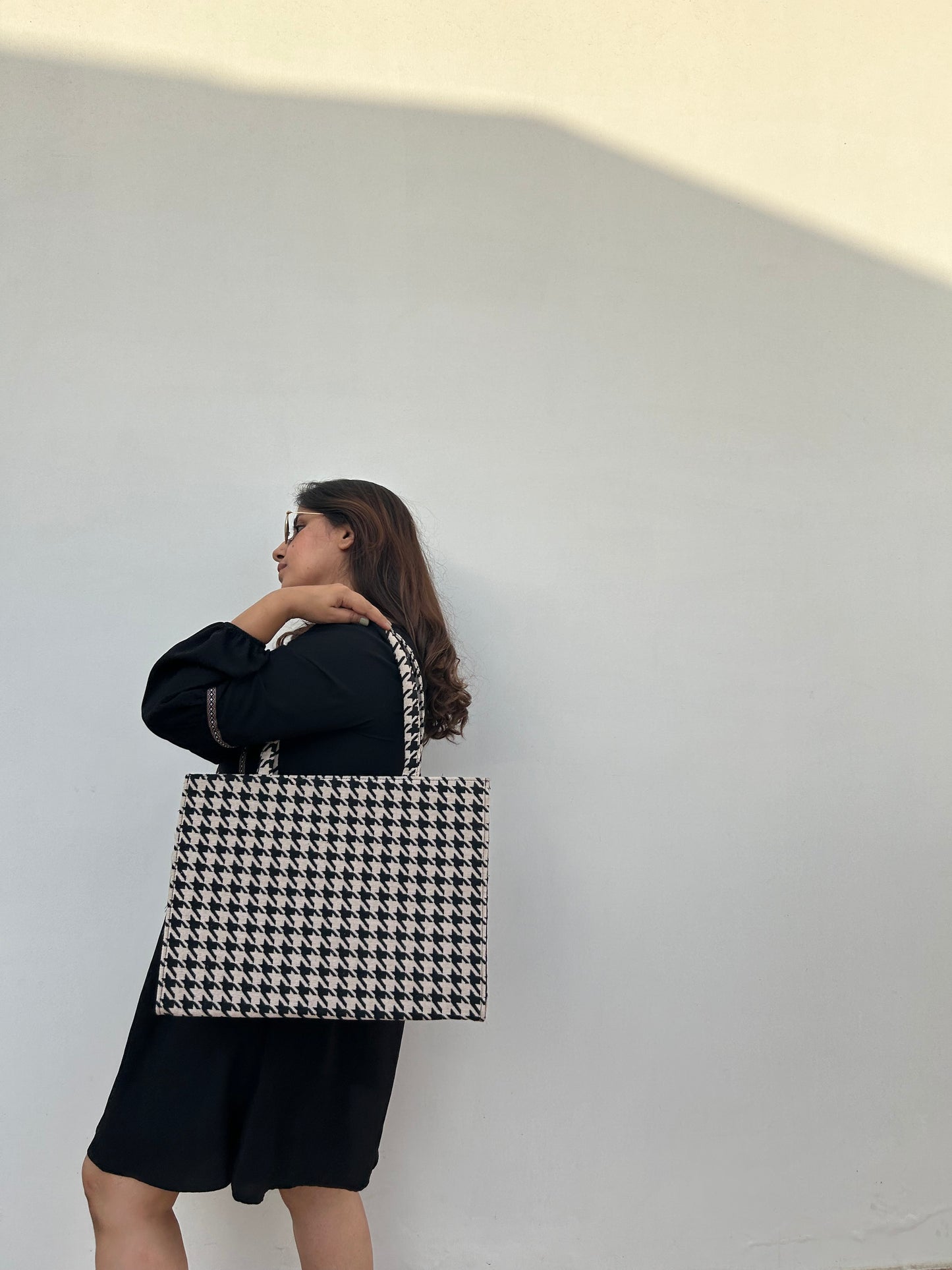 Houndstooth Tote